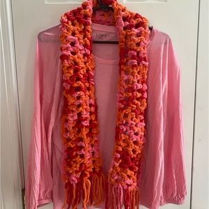 Handmade crocheted scarf